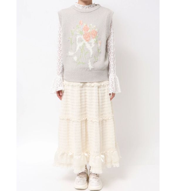 merry jenny「bouquet sweater vest」|ベスト・ジレ|