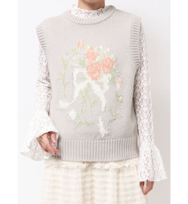 merry jenny「bouquet sweater vest」|ベスト・ジレ|