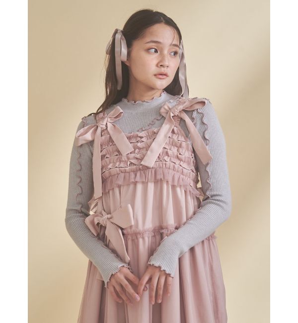 merry jenny「チュールリボンキャミワンピース」|ワンピース|