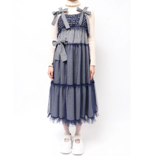 merry jenny「チュールリボンキャミワンピース」|ワンピース|