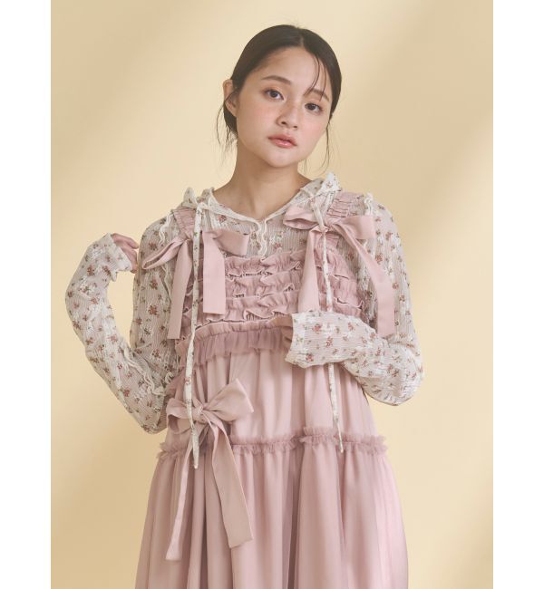 merry jenny「チュールリボンキャミワンピース」|ワンピース|