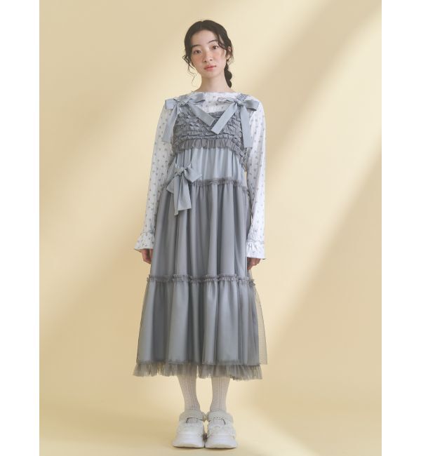 merry jenny「チュールリボンキャミワンピース」|ワンピース|