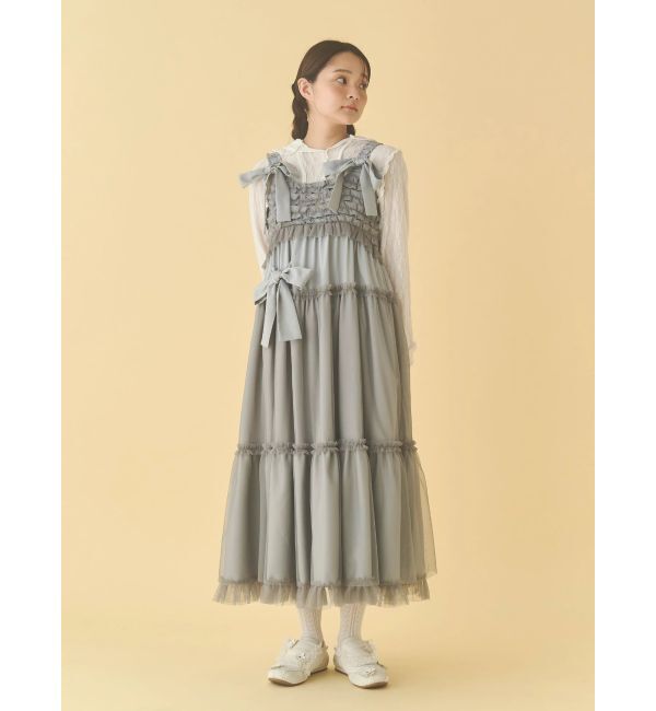 merry jenny「チュールリボンキャミワンピース」|ワンピース|