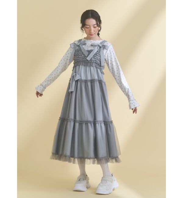 merry jenny「チュールリボンキャミワンピース」|ワンピース|