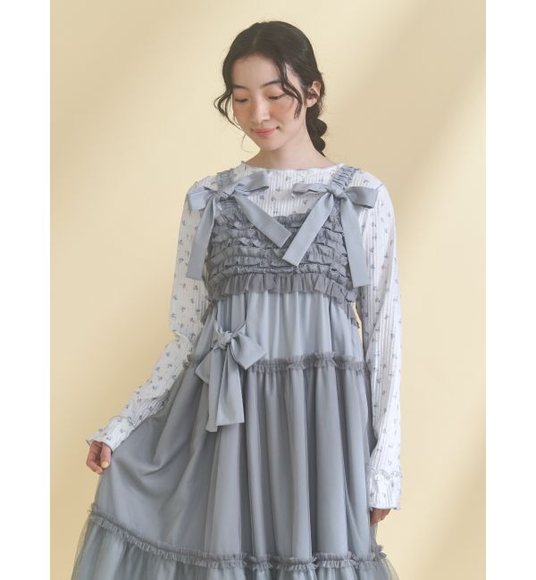 merry jenny「チュールリボンキャミワンピース」|ワンピース|