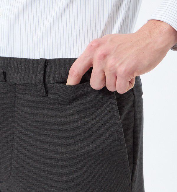 MACKINTOSH PHILOSOPHY「トロッター エクストラソリッドトラウザーズ【ドレスエクステンション】 ウール調ドビー」|スラックス|