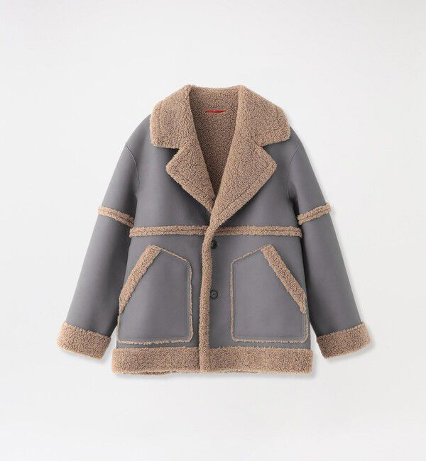  「フェイクシアリングジャケット」|ブルゾン・スタジャン|