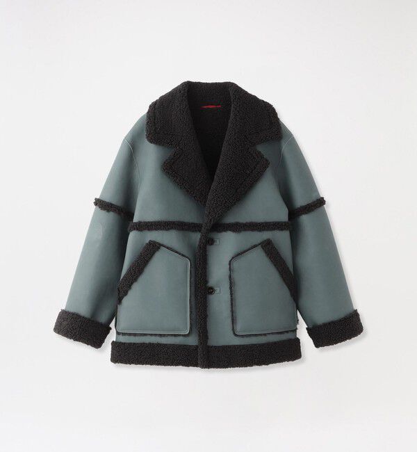  「フェイクシアリングジャケット」|ブルゾン・スタジャン|