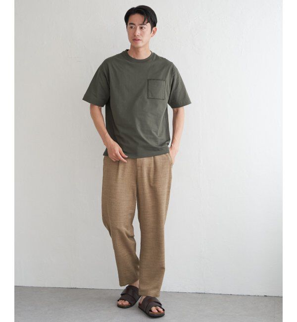 ikka「ストライプMIXポケットTシャツ」|Tシャツ・カットソー|