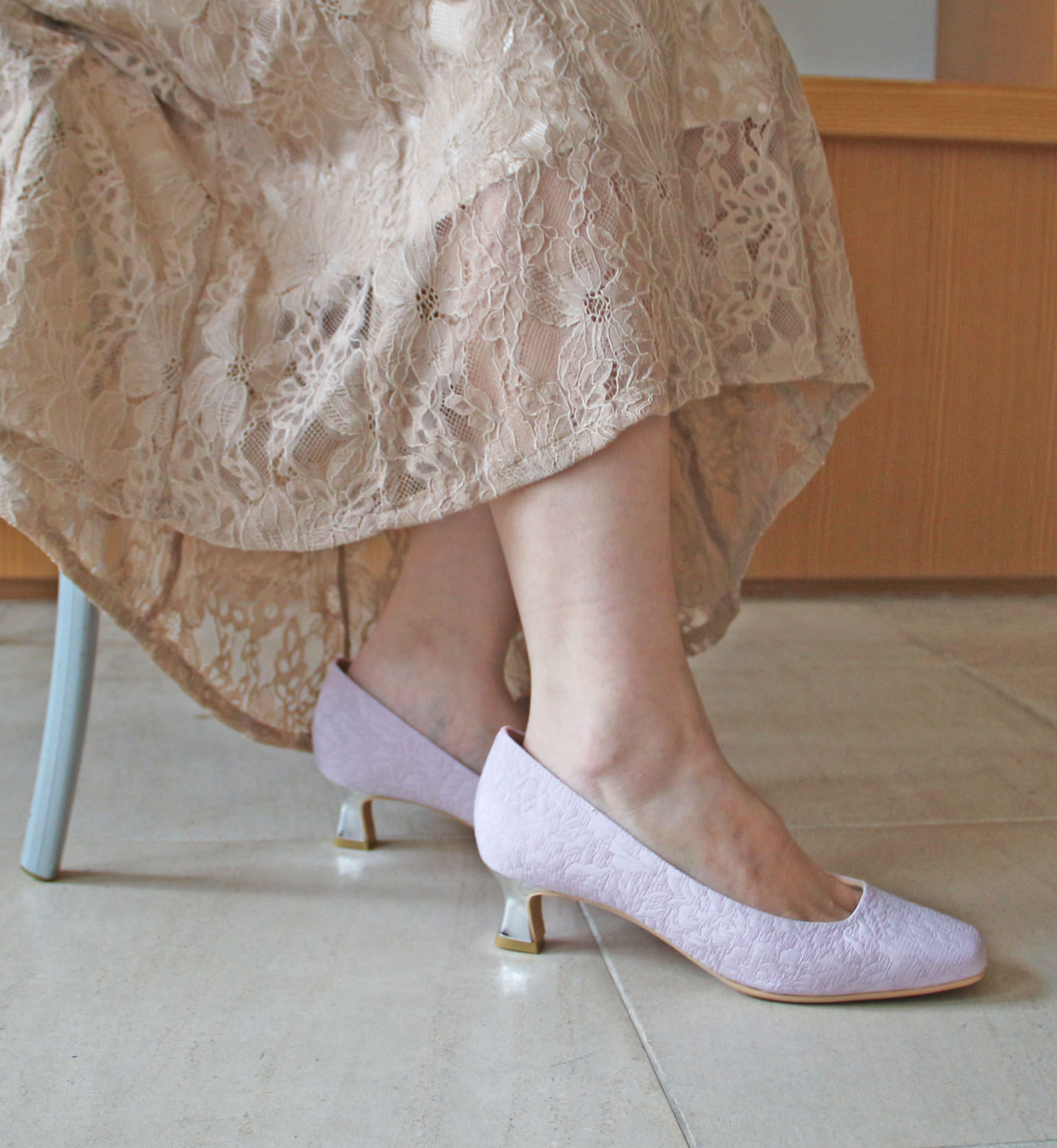 Bridget Birkin「【Bridget Birkin】ゴブランヒールパンプス」|パンプス|