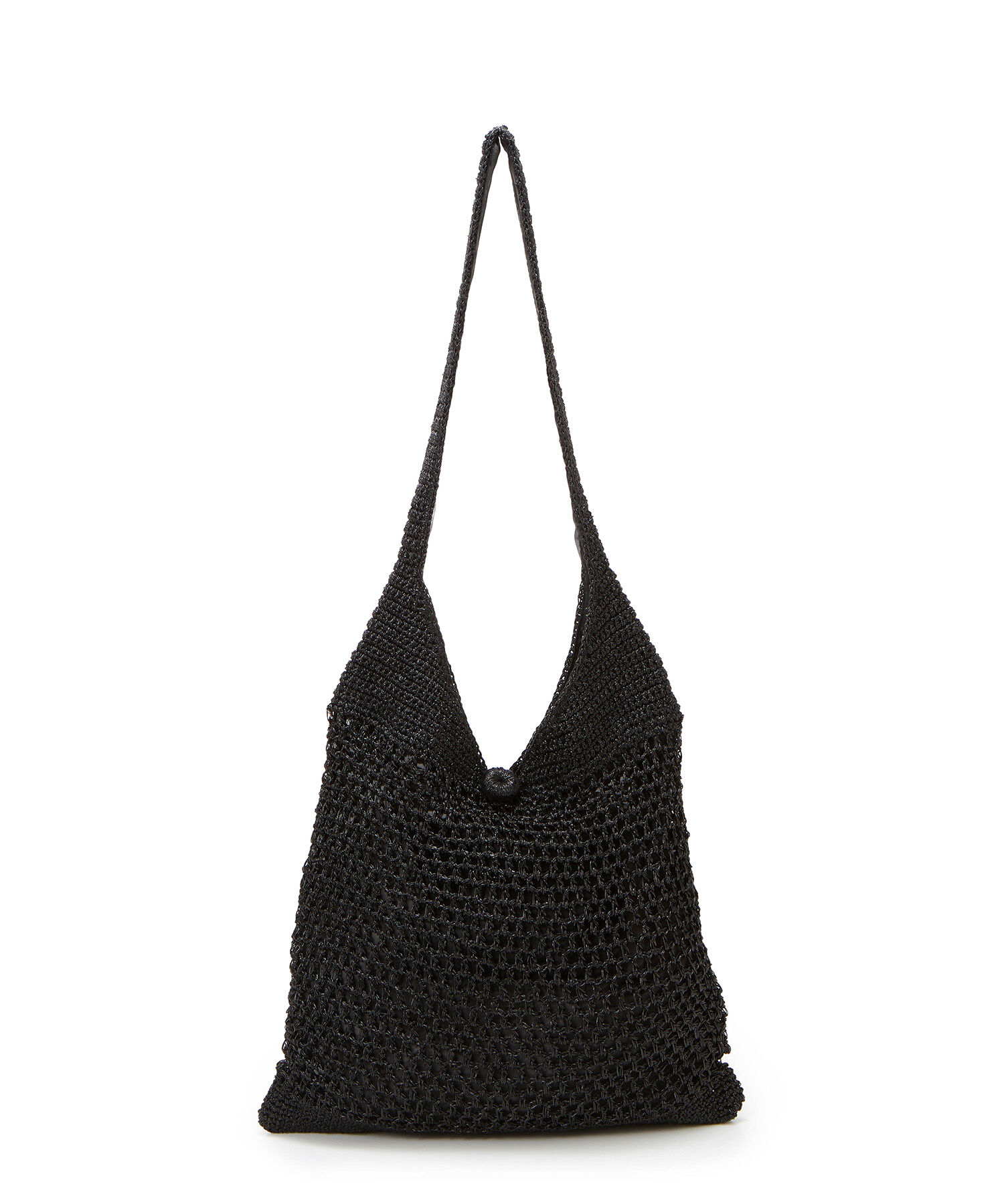 TOPKAPI TREASURE「【TREASURE TOPKAPI】メタリックニット ワンショルダー バッグ」|トートバッグ|ブラック