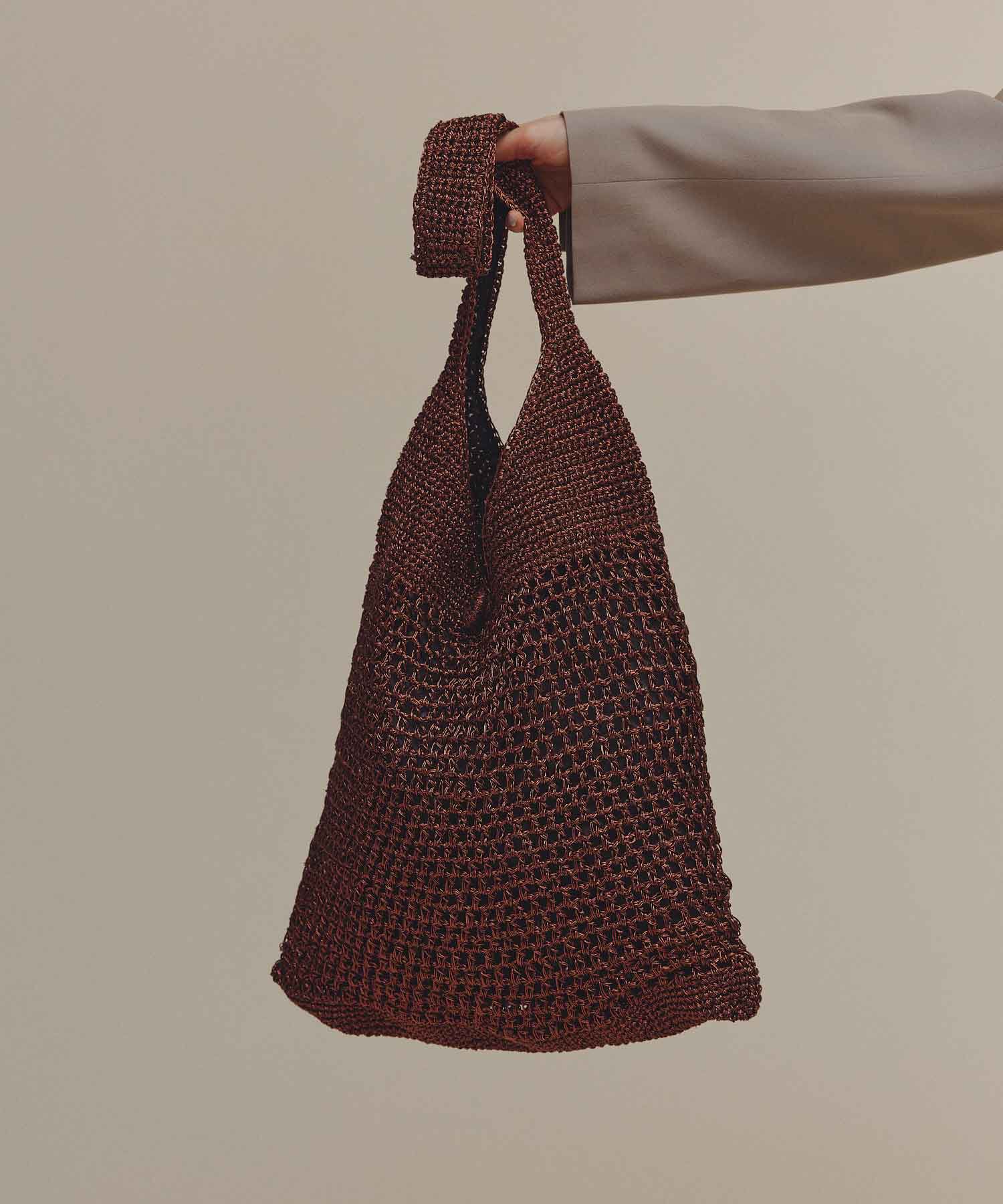 TOPKAPI TREASURE「【TREASURE TOPKAPI】メタリックニット ワンショルダー バッグ」|トートバッグ|