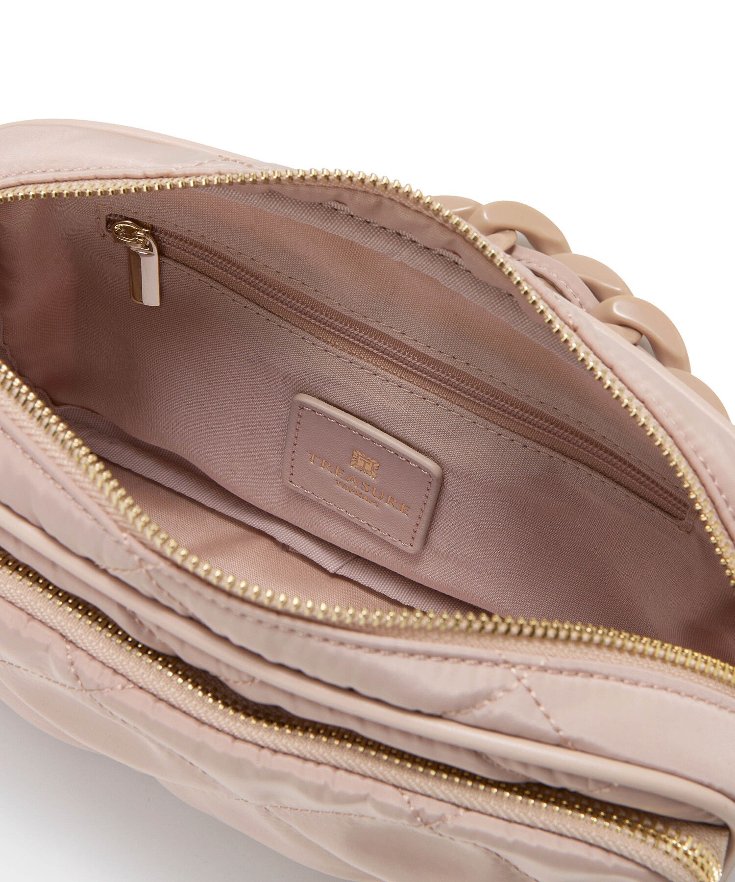 TOPKAPI TREASURE「【TREASURE TOPKAPI】キルティング アクリルチェーン付 ショルダー バッグ」|トートバッグ|