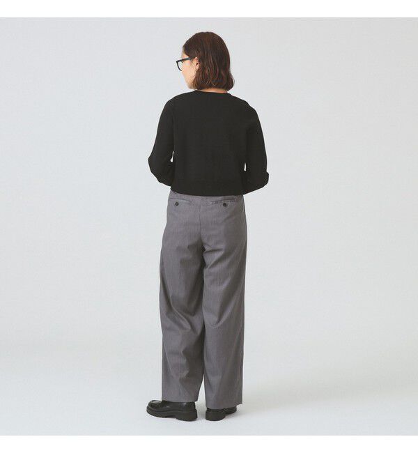 Ray BEAMS 「メタル ボタン クルーネック カーディガン」|カーディガン|