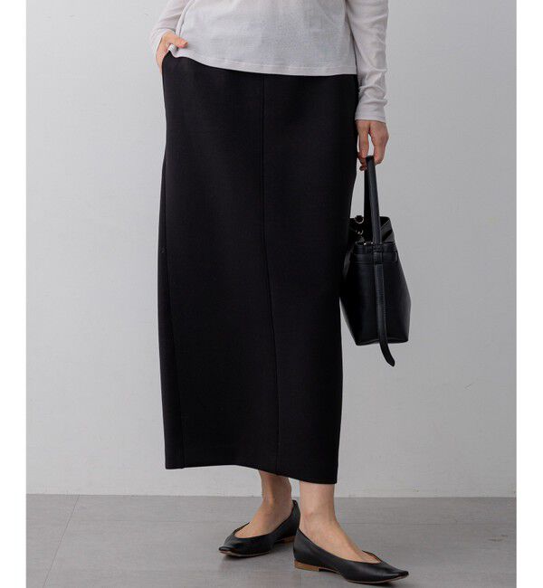 23区「コットンダンボール スカート」|スカート|ブラック系