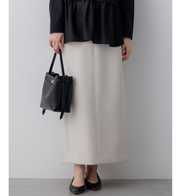 23区「コットンダンボール スカート」|スカート|ベージュ系