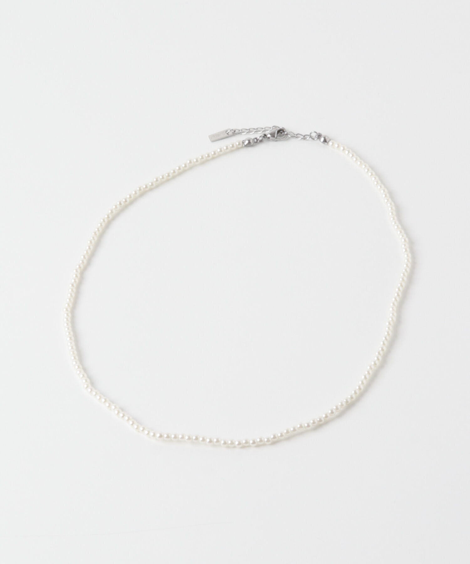 SMELLY「ステンレスパールネックレス」|ネックレス|