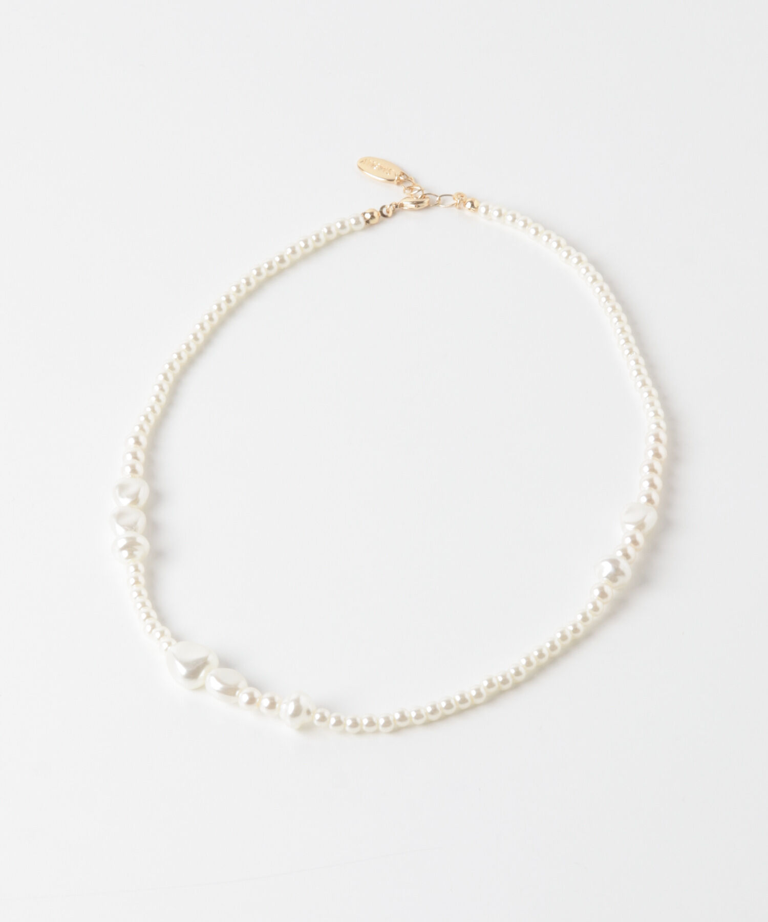 SMELLY「ミックスパールネックレス」|ネックレス|