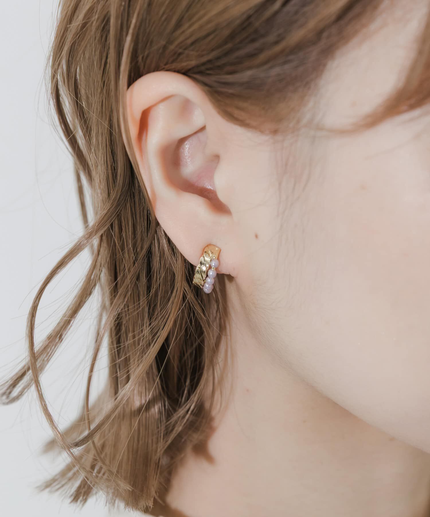 SMELLY「パールラインイヤリング」|イヤリング|