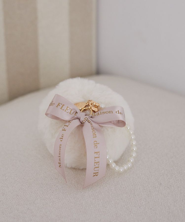 Maison de FLEUR「パールチェーンファーチャーム」|その他|オフホワイト