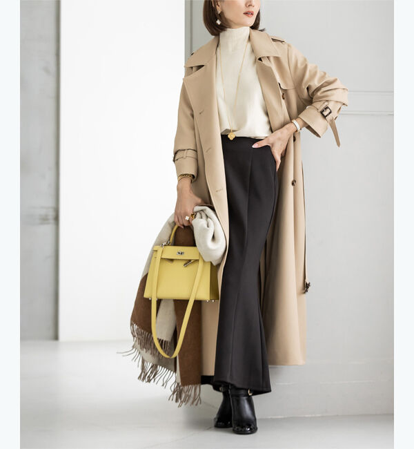 ur's「【星玲奈さんコラボアイテム】ダブルトレンチコート」|トレンチコート|