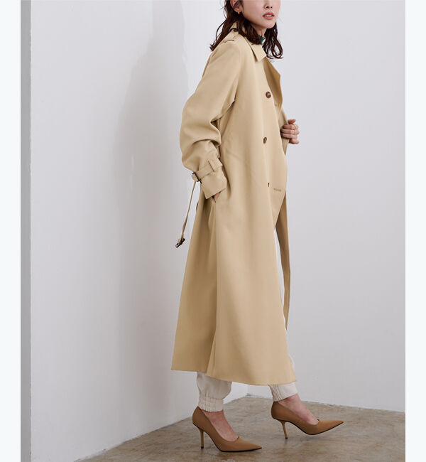 ur's「【星玲奈さんコラボアイテム】ダブルトレンチコート」|トレンチコート|