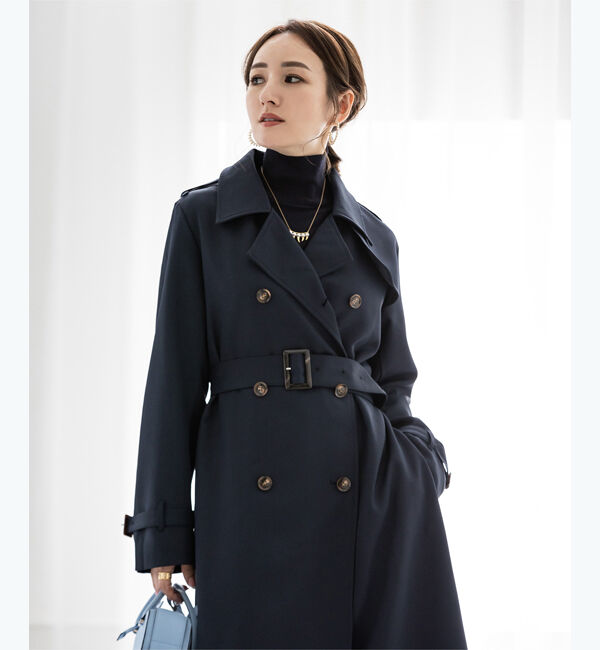 ur's「【星玲奈さんコラボアイテム】ダブルトレンチコート」|トレンチコート|