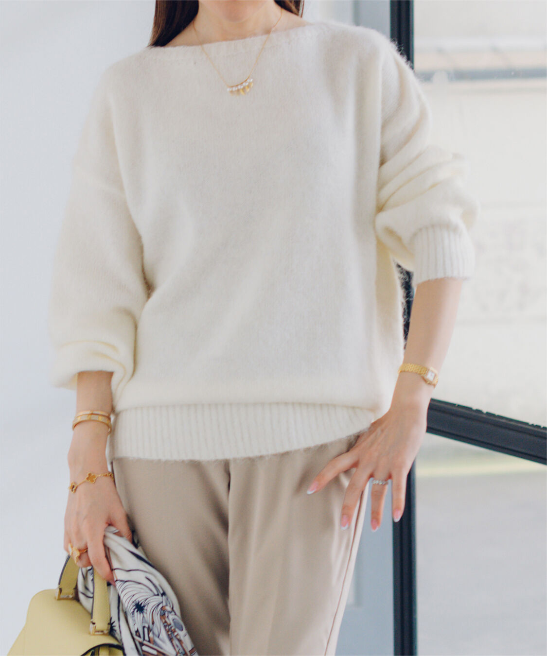 ur's「【星玲奈さんコラボアイテム】カラースティックパンツ」|スラックス|