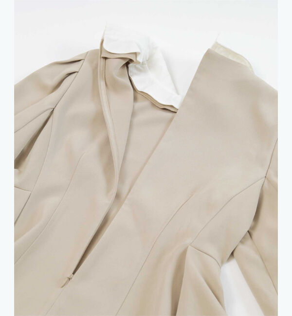 ur's「【星玲奈さんコラボアイテム】2way襟付タックペプラムトップス」|Tシャツ・カットソー|