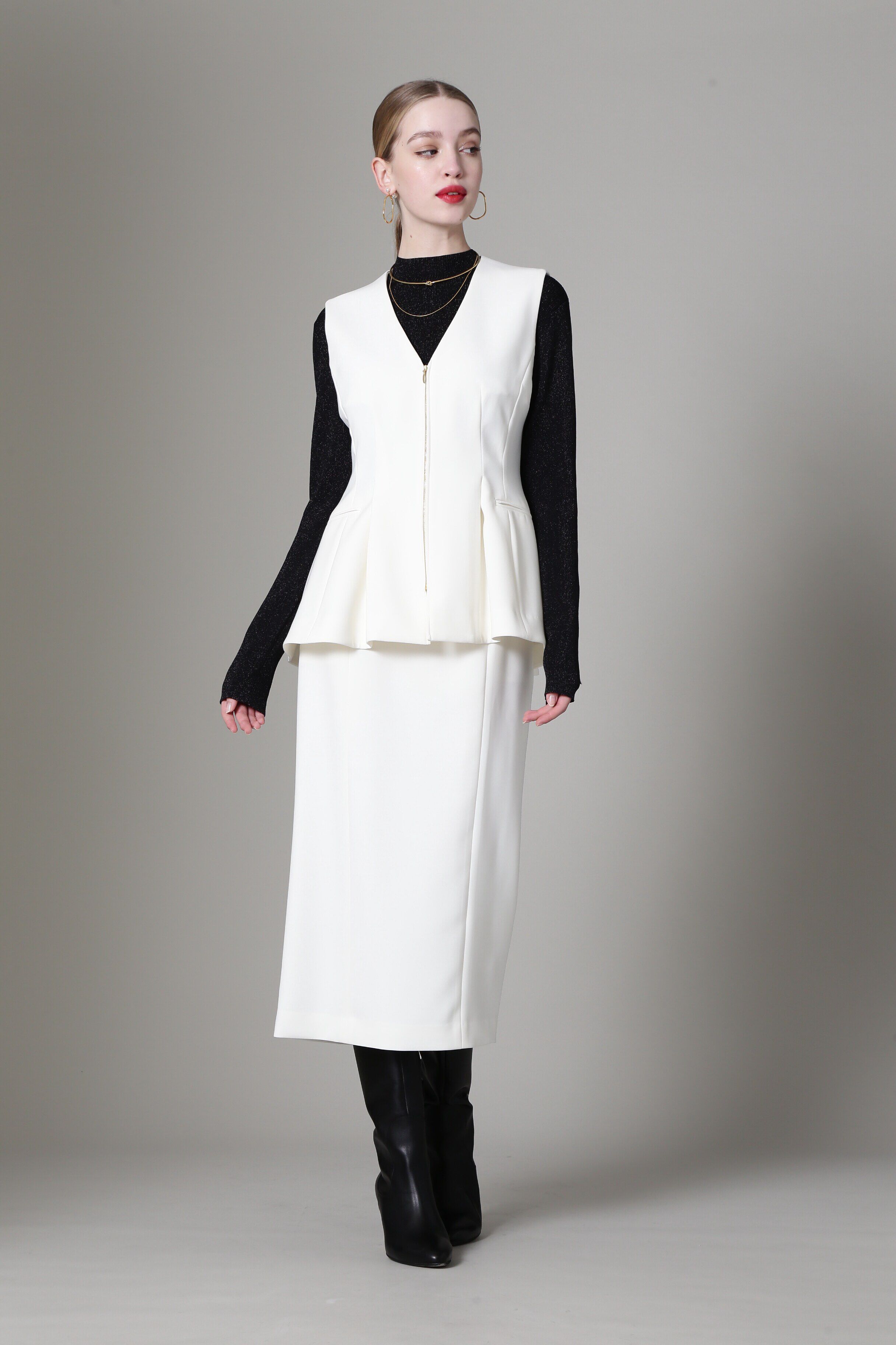  「◆ハイネックラメニットトップス」|ニット・セーター|