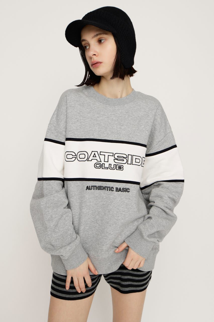 SLY「BLOCKING LINE LOGO SW トップス」|パーカー|