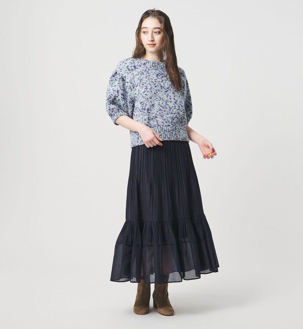 UNITED ARROWS「オーガンジー コンスト プリーツスカート」|スカート|