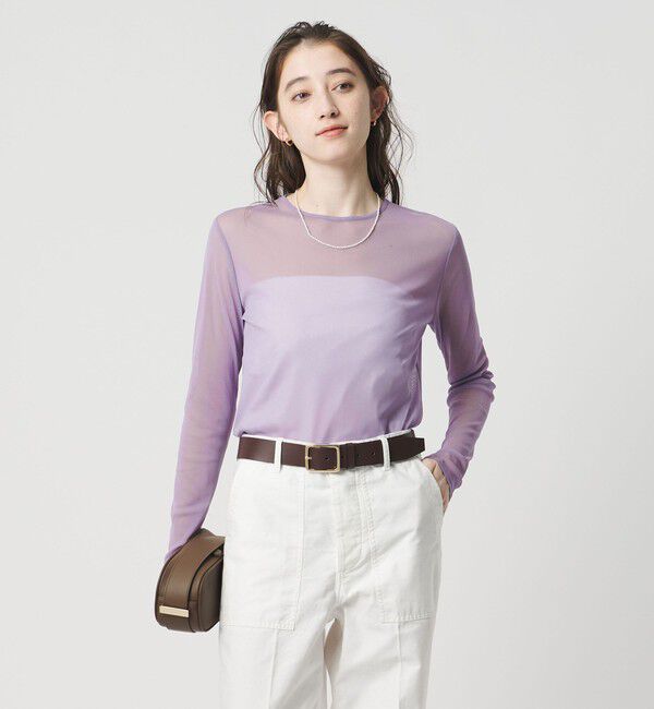 UNITED ARROWS「チュール ジャージー カットソー」|Tシャツ・カットソー|