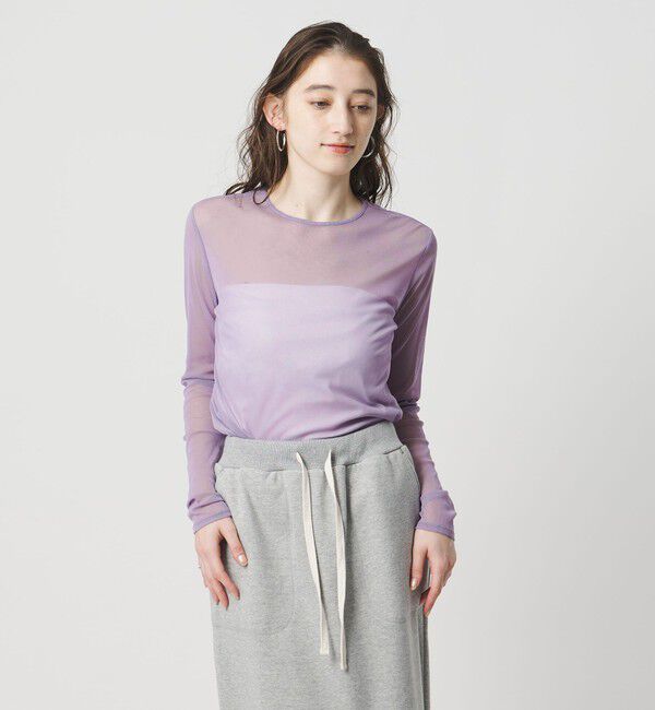 UNITED ARROWS「チュール ジャージー カットソー」|Tシャツ・カットソー|