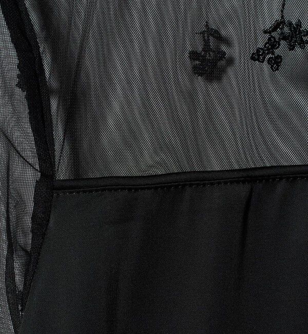 UNITED ARROWS「チュール エンブロイダリー コンビ ワンピース」|ワンピース|