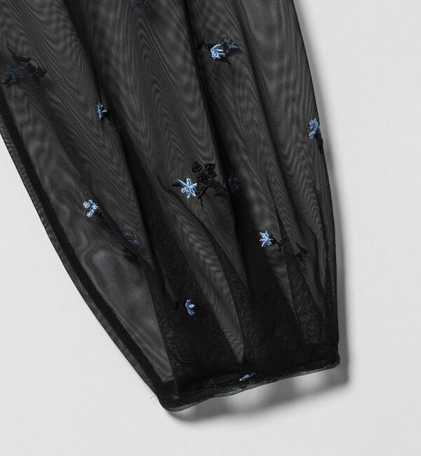 UNITED ARROWS「チュール エンブロイダリー コンビ ワンピース」|ワンピース|