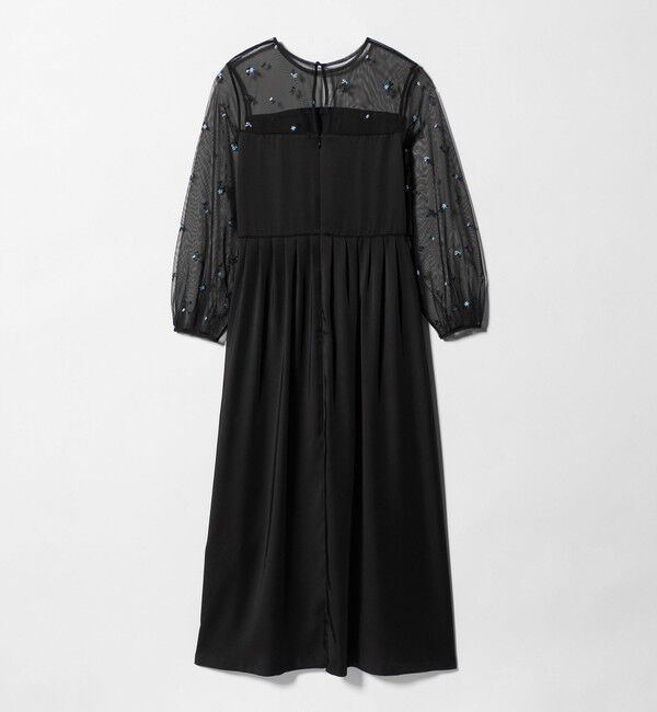 UNITED ARROWS「チュール エンブロイダリー コンビ ワンピース」|ワンピース|