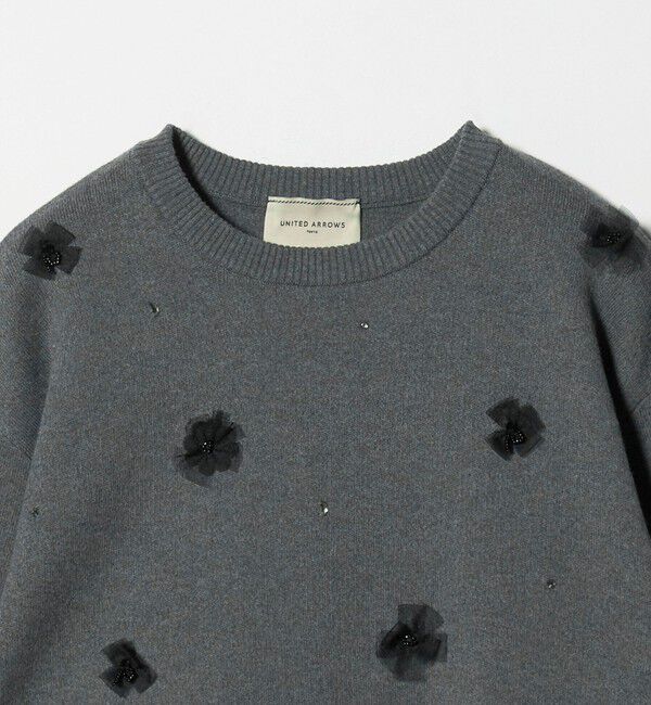 UNITED ARROWS「3D ビジュー プルオーバーニット」|ニット・セーター|