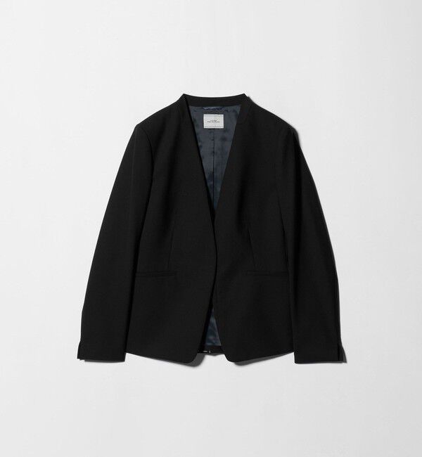 UNITED ARROWS green label relaxing「カチリラ ノーラペル ジャケット  -ウォッシャブル・ストレッチ-」|ノーカラージャケット|