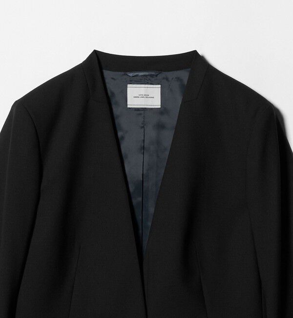 UNITED ARROWS green label relaxing「カチリラ ノーラペル ジャケット  -ウォッシャブル・ストレッチ-」|ノーカラージャケット|