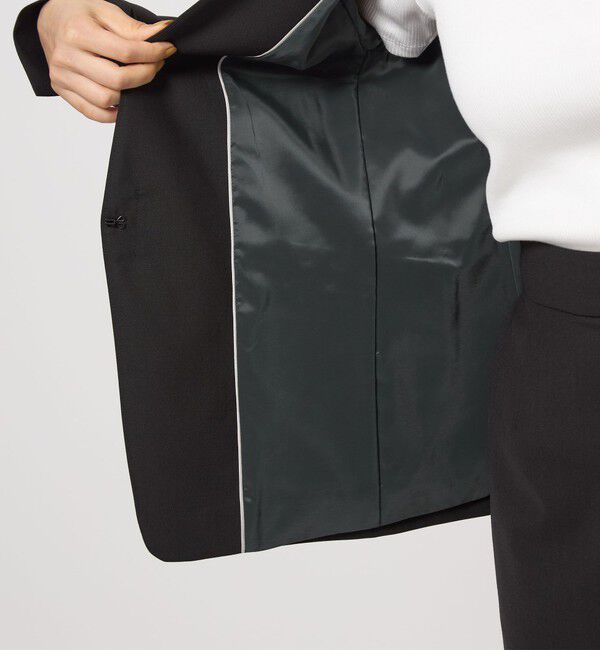 UNITED ARROWS green label relaxing「カチリラ ノーラペル ジャケット  -ウォッシャブル・ストレッチ-」|ノーカラージャケット|