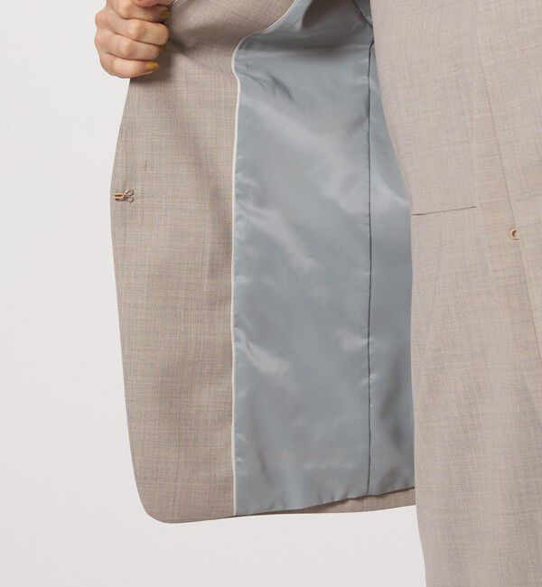 UNITED ARROWS green label relaxing「カチリラ ノーラペル ジャケット  -ウォッシャブル・ストレッチ-」|ノーカラージャケット|