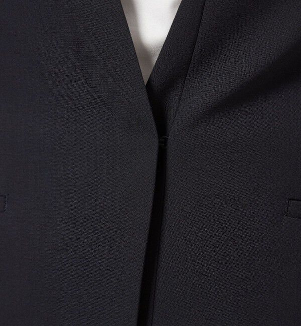 UNITED ARROWS green label relaxing「カチリラ ノーラペル ジャケット  -ウォッシャブル・ストレッチ-」|ノーカラージャケット|