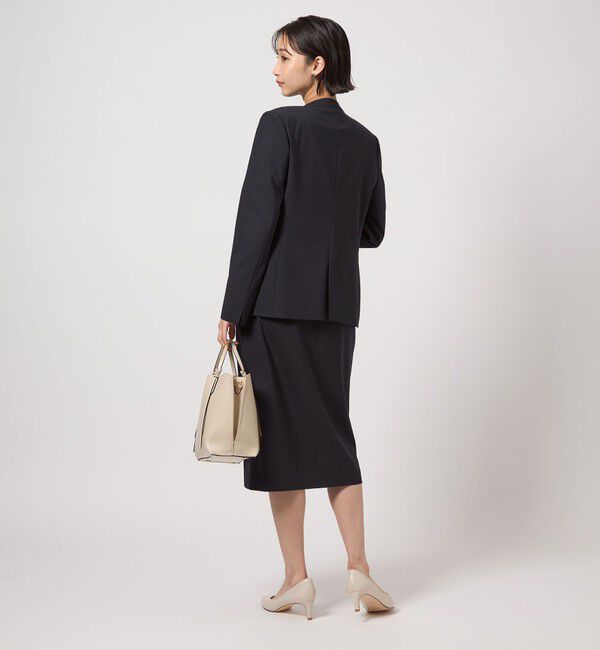 UNITED ARROWS green label relaxing「カチリラ ノーラペル ジャケット  -ウォッシャブル・ストレッチ-」|ノーカラージャケット|