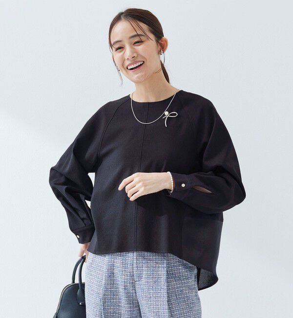 UNITED ARROWS green label relaxing「［size SHORTあり］フルリー フォルム プルオーバー ブラウス」|シャツ・ブラウス|