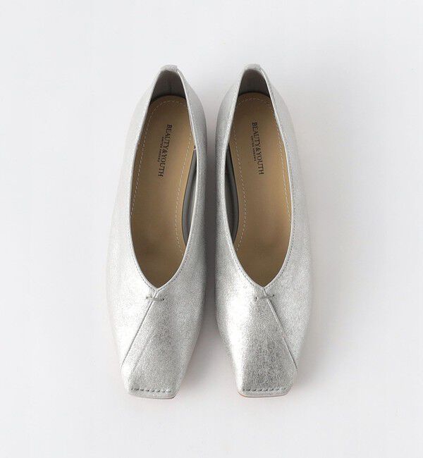 BEAUTY&YOUTH UNITED ARROWS「Vカットステッチ フラットシューズ」|バレエシューズ|