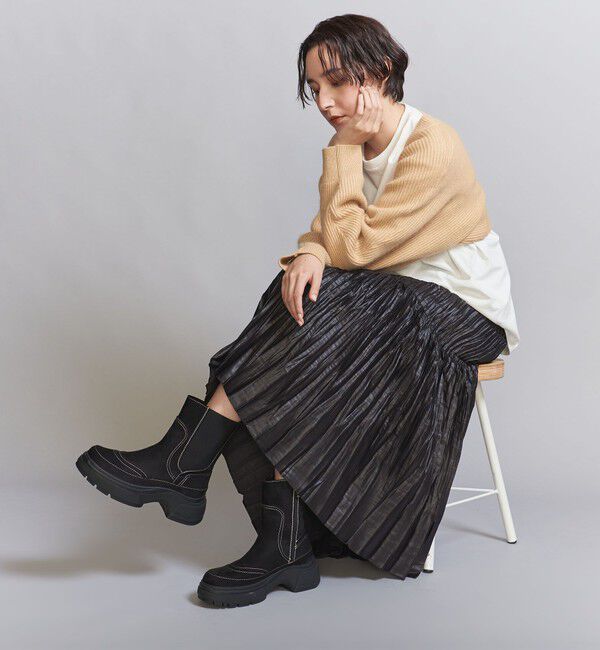 BEAUTY&YOUTH UNITED ARROWS「＜PAES＞ステッチ サイドゴア ショートブーツ 」|ショートブーツ|