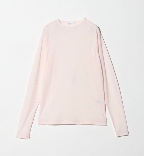BEAUTY&YOUTH UNITED ARROWS「コットンナイロン天竺 シアー クルーネック Tシャツ」|Tシャツ・カットソー|LT.PINK