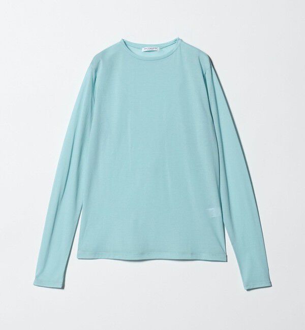 BEAUTY&YOUTH UNITED ARROWS「コットンナイロン天竺 シアー クルーネック Tシャツ」|Tシャツ・カットソー|TURQUOISE