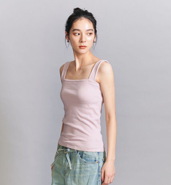 BEAUTY&YOUTH UNITED ARROWS「コットンブレンド ベア タンクトップ」|タンクトップ|LT.PINK